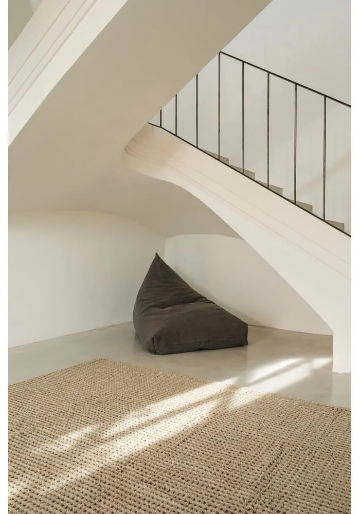 Kaki prateľný/ručne tkaný vlnený behúň 80x230 cm Unexpected Wool – Lorena Canals