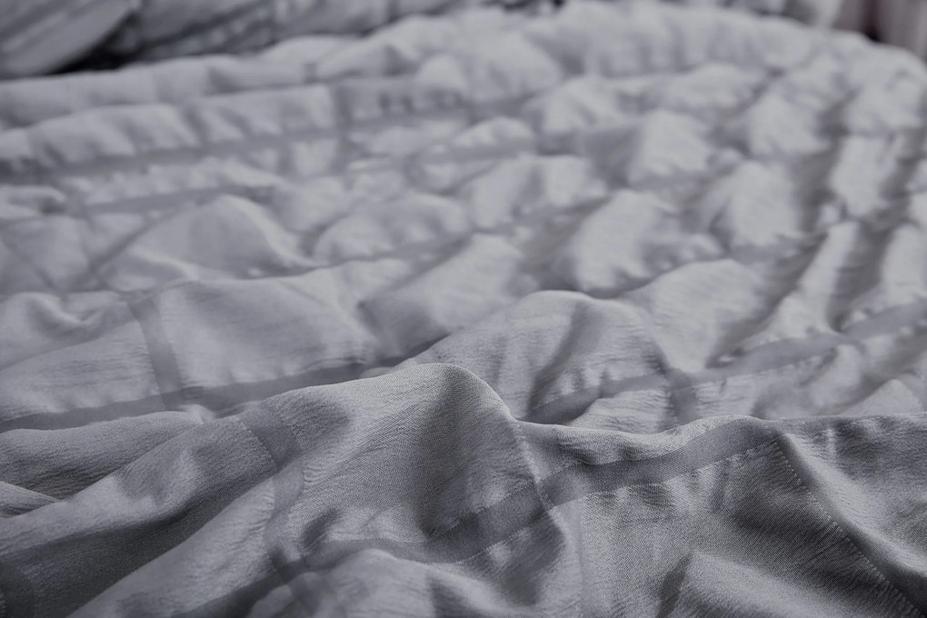 Krepové obliečky polycotton Neapol tmavo sivé 200x140cm+90x70cm TiaHome