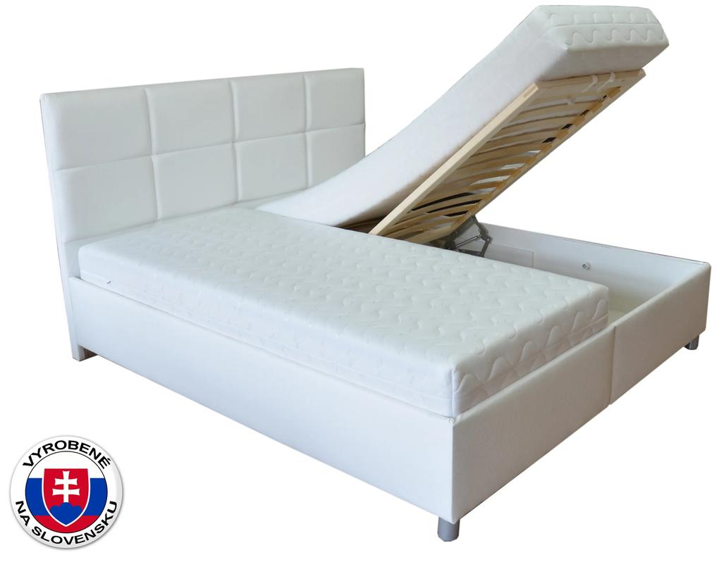 Manželská posteľ 160 cm Albatros (biela) (s roštami a matracmi). Vlastná spoľahlivá doprava až k Vám domov. 774276