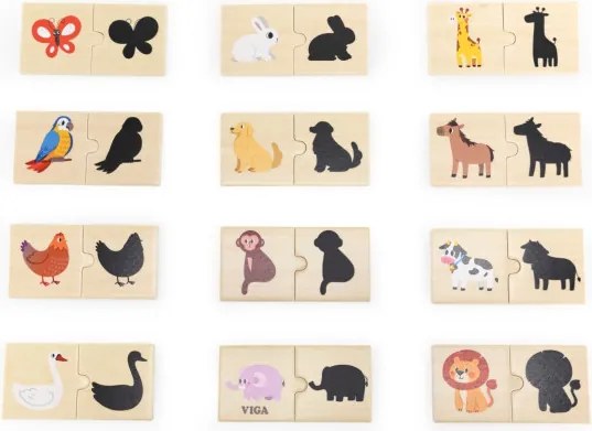 Sada puzzle Viga 44747 spájanie tieňov