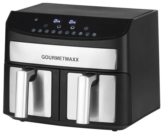 GOURMETmaxx Dvojkomorová teplovzdušná fritéza, 2 x 3,5 l (100368718)