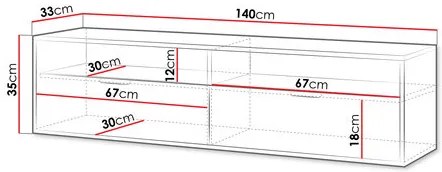 TV skrinka/stolík Saudies 14 (biela). Vlastná spoľahlivá doprava až k Vám domov. 1122952
