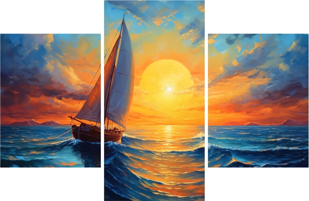 Obraz - Plachetnica (90x60 cm)