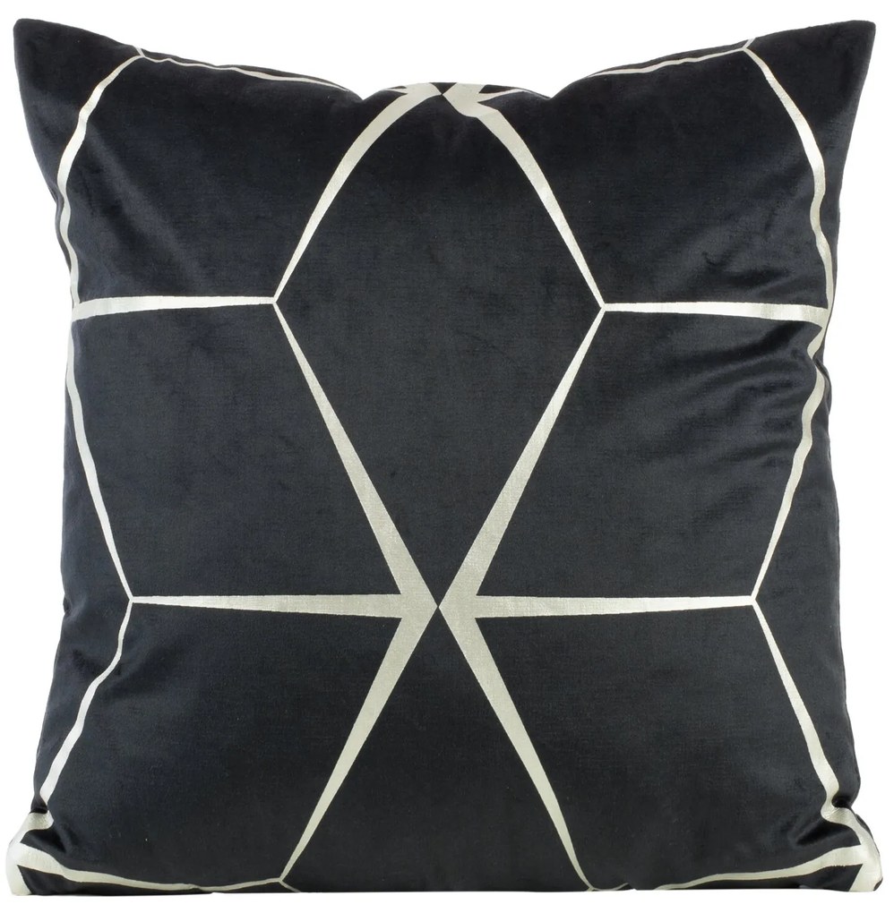 DEKORAČNÁ OBLIEČKA NA VANKÚŠ BLINK28 45X45 CM ČIERNA