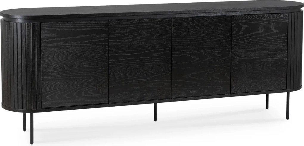 Komoda Beck 200 cm čierna