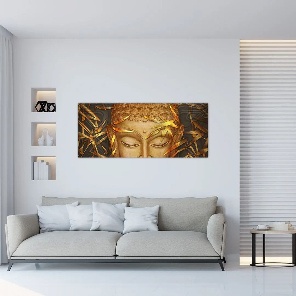 Obraz - Zlatý Budha (120x50 cm)