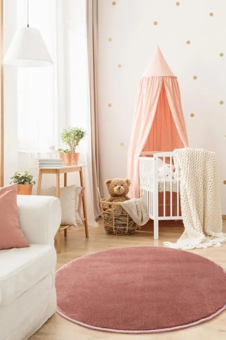 Koberec FD Lush Lola rúžový kruh