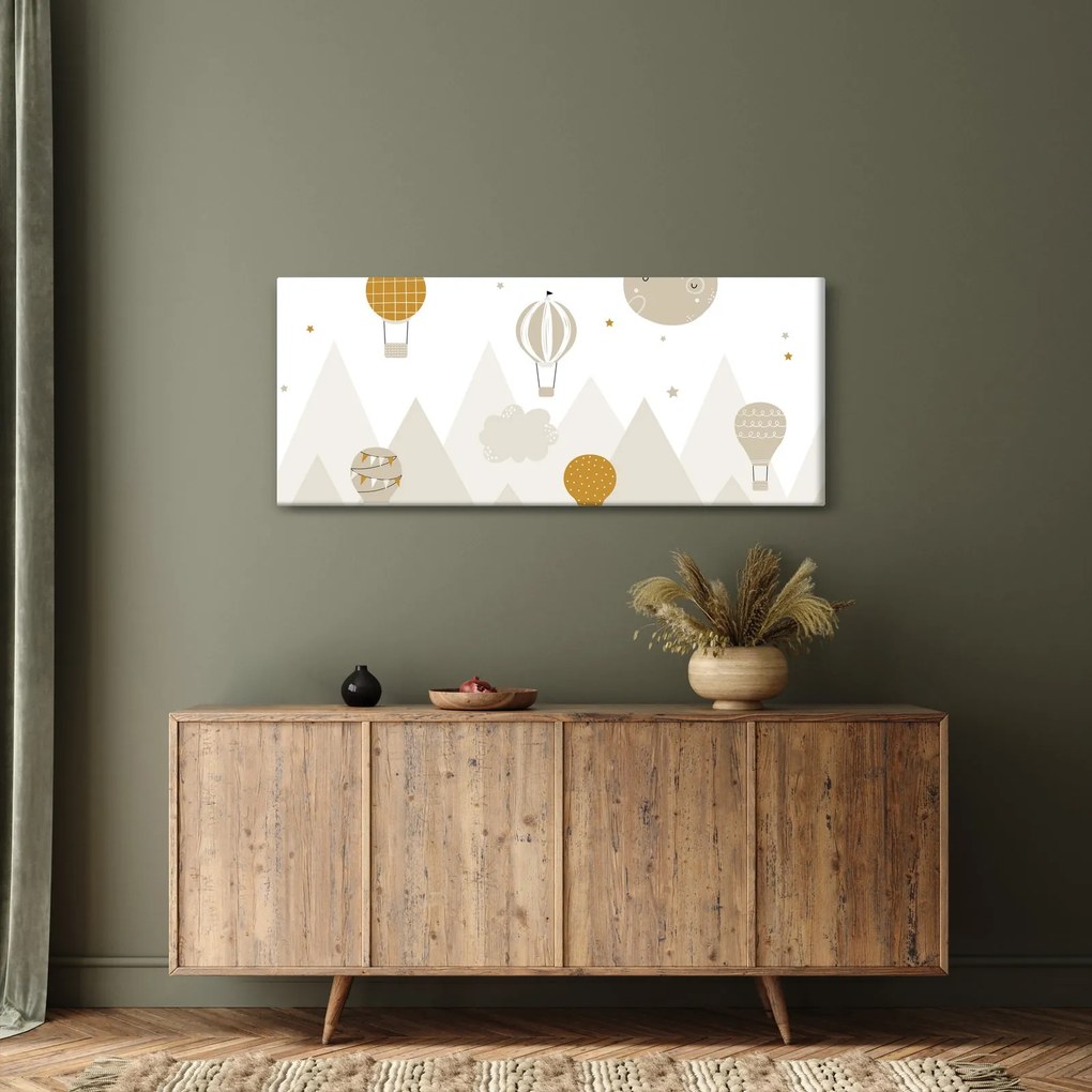 Obraz - Lietajúce balóny (120x50 cm)