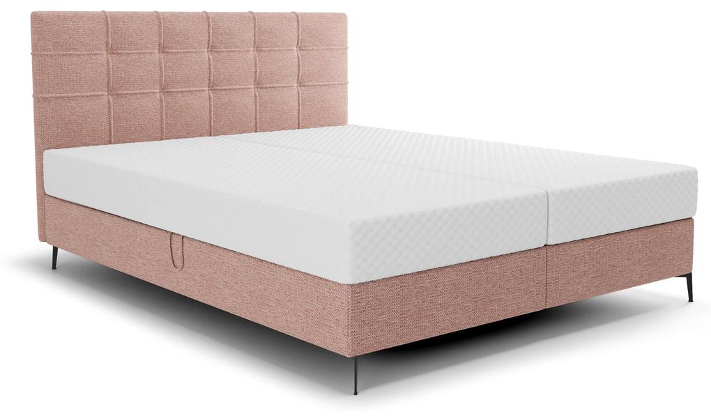 Jednolôžková posteľ 120 cm Infernus Comfort (lososová) (s roštom, s úl. priestorom). Vlastná spoľahlivá doprava až k Vám domov. 1082359