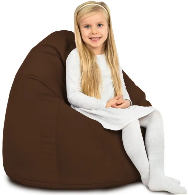 Plyšový sedací vak SAKO Hnedý