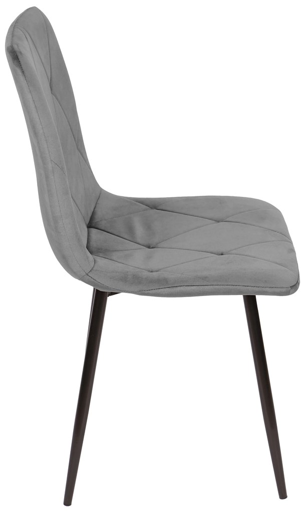 Stima stolička NAOMI Vyberte látku ->: Velvet sivá