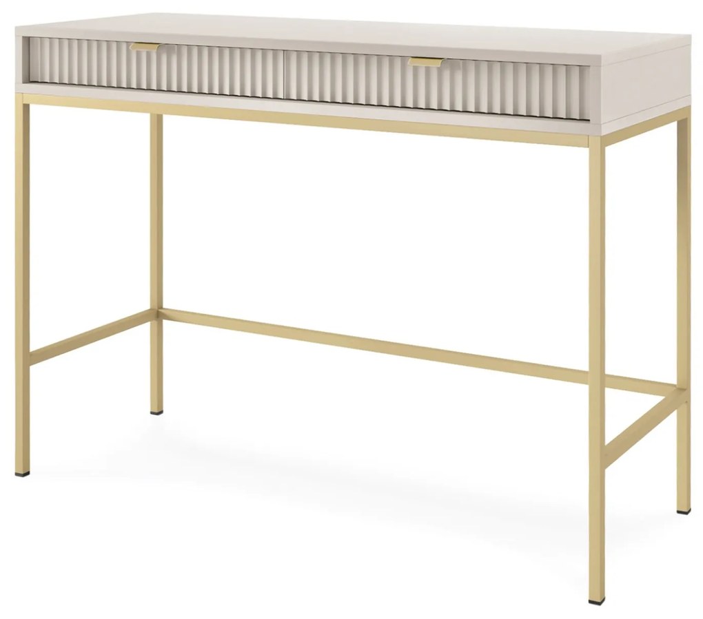 Toaletní stolek Nova 104 cm kašmír/zlatý