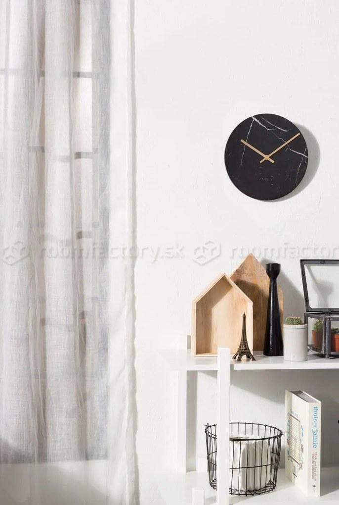 Zuiver Marble Time dizajnové hodiny - Biela