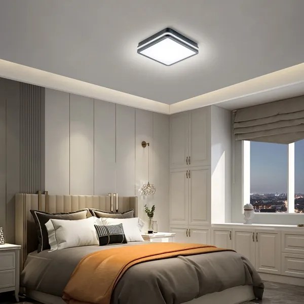 Brilagi - BENE LED vonkajšie svietidlo so senzorom, 24 W, 230 V, 26x26 cm, IP54
