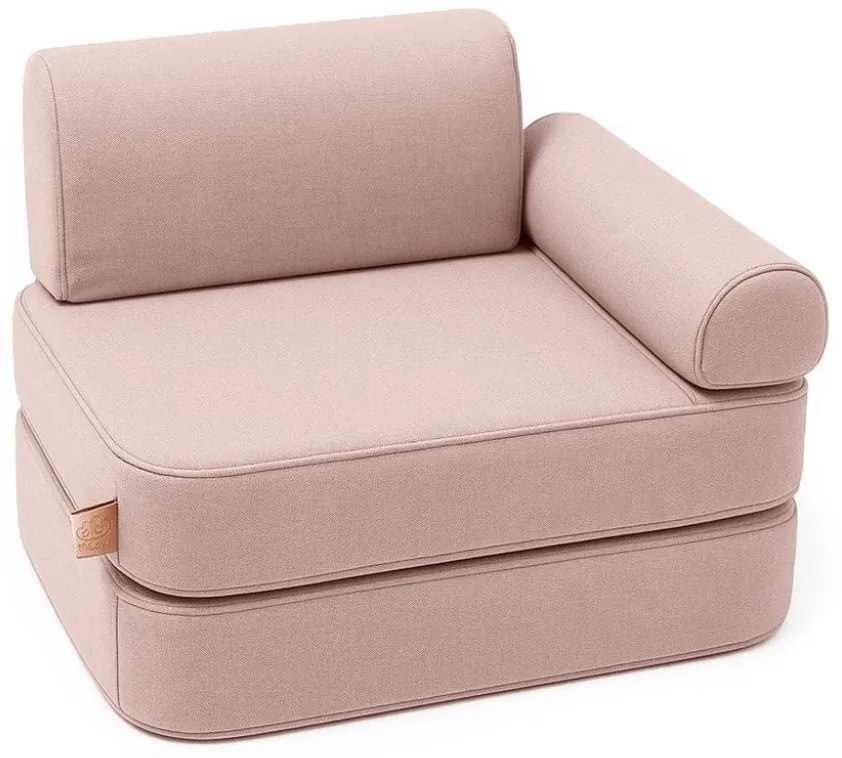 MeowBaby® Outzy Detská modulárna 6-prvková pohovka, rosy-dune-pink