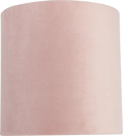 Zamatový tienidlo ružový 20/20/20 so zlatým vnútrom