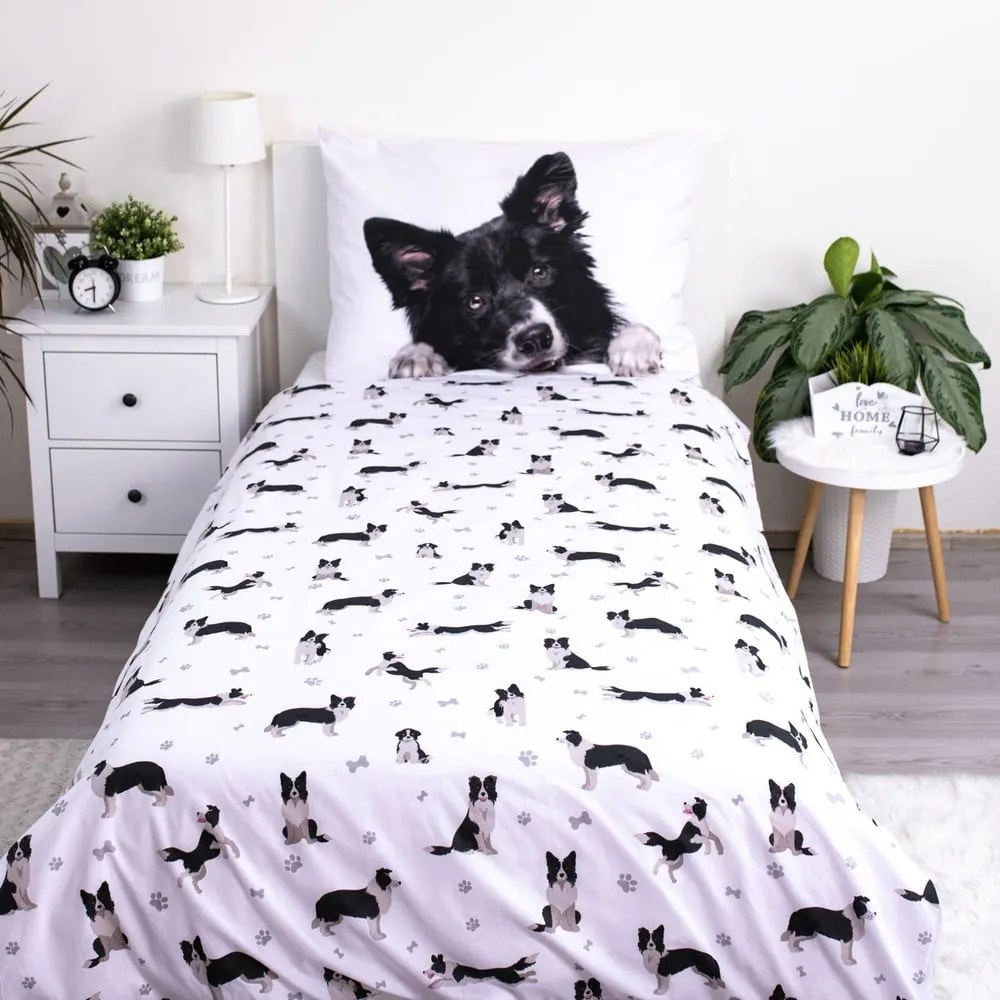 Bavlnená detská obliečka na jednolôžko 140x200 cm Border Collie – Jerry Fabrics