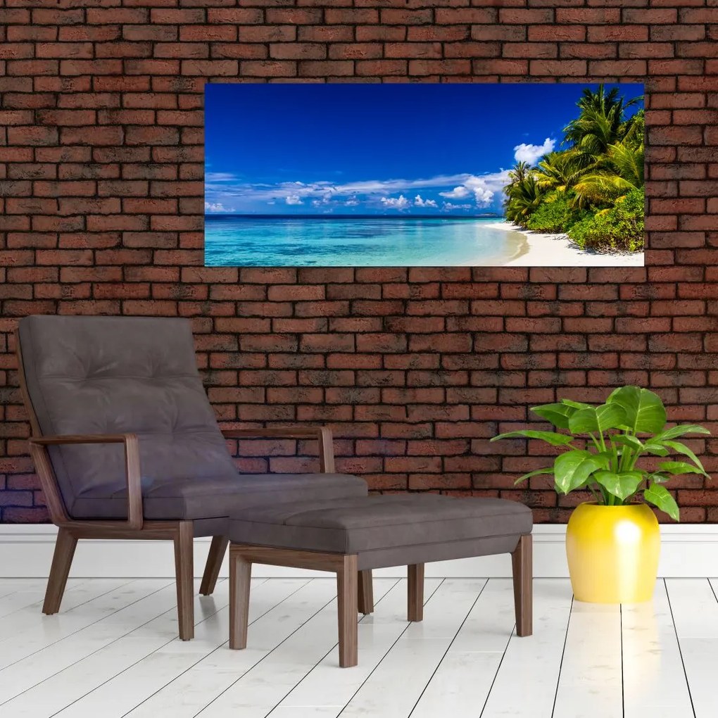 Obraz tropickej pláže (120x50 cm)