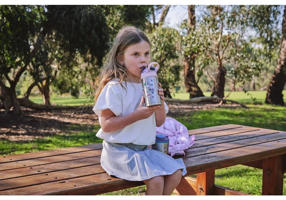 Contigo Detská termo fľaša Easy Clean 380 ml Strawberry Unicorn