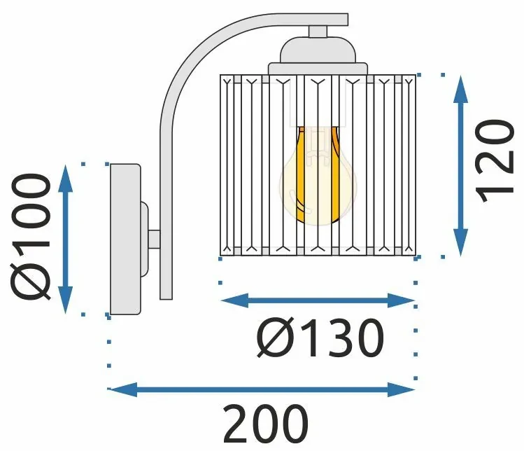 Toolight - Nástenná lampa 1xE27 APP512-1W, čierna, OSW-08558