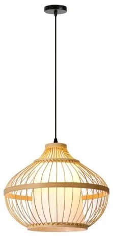 Immax 08256L - Luster na lanku PINCHOS 1xE27/40W/230V pr. 40 cm bambus