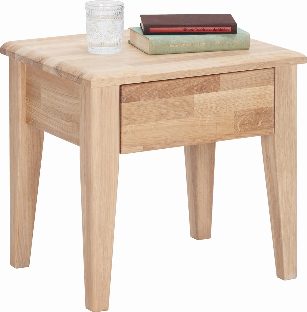 XXXLutz NOČNÝ STOLÍK, divoký dub, farba duba, 50/48/40 cm Linea Natura - Spálňové sety - 000844002103