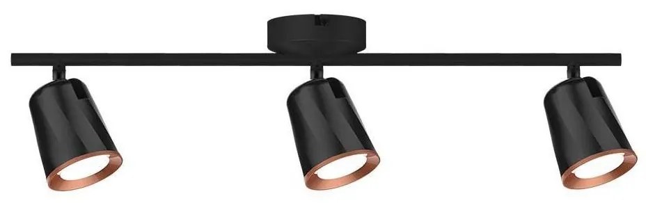 LED Bodové svietidlo 3xLED/5W/230V 3000K čierna