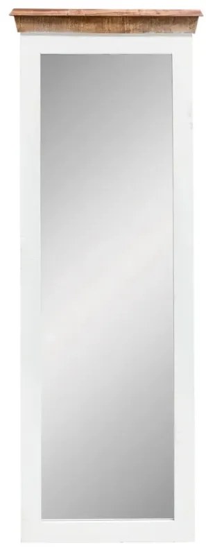furniture-nabytek.cz - Masívne zrkadlo Perano z recyklovaného dreva, lakované, biele / farebné – 50×4×140 cm
