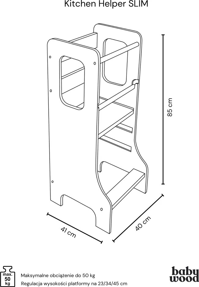 Učiaca veža Montessori pre deti čierna