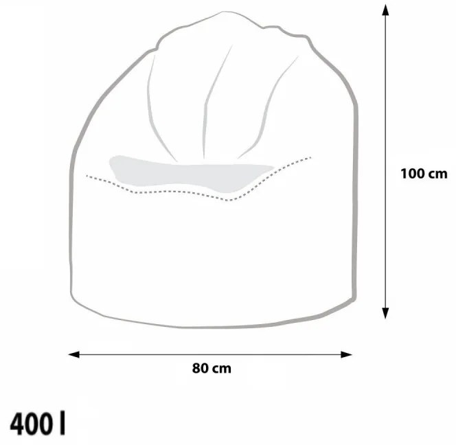 EF1025 Ecopuf Sedací vak ECOPUF - LIDER - ekokoža E20 - Tyrkysová