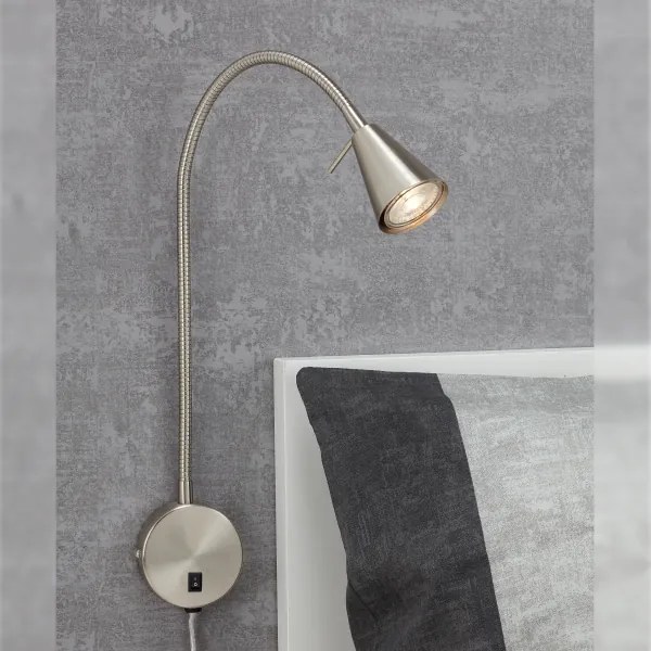 Briloner 2082-012 - LED Nástenná lampa COMFORT LIGHT 1xGU10/5W/230V matný chróm