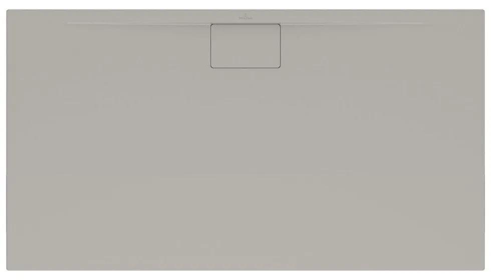 VILLEROY &amp; BOCH Architectura MetalRim obdĺžniková sprchová vanička akrylátová, štandardný model, protišmyk (B), 1800 x 900 x 48 mm, Grey, UDA1890ARA248V-3S