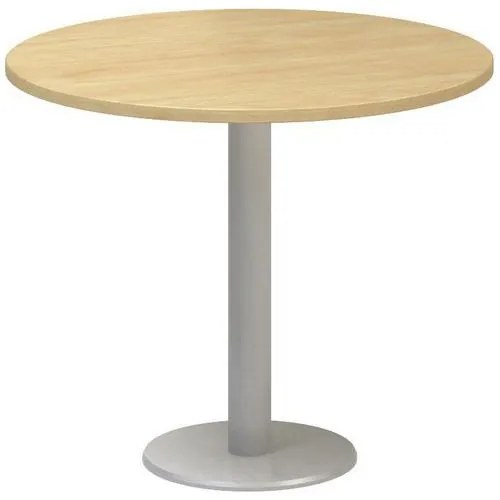 Kruhový konferenčný stôl Alfa 400, 90 x 74,2 cm, dezén divoká hruška