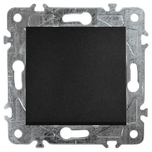 Elhard Vypínač Royal č.1 jednopólový, čierny YK1301B