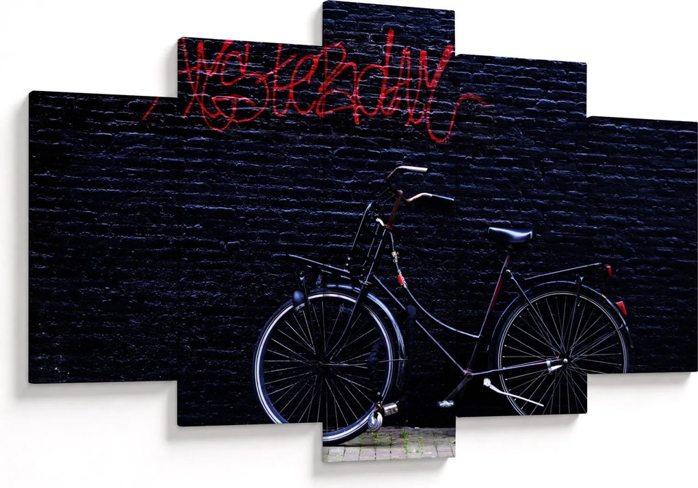 Obraz bicykla v Amsterdame (150x105 cm)