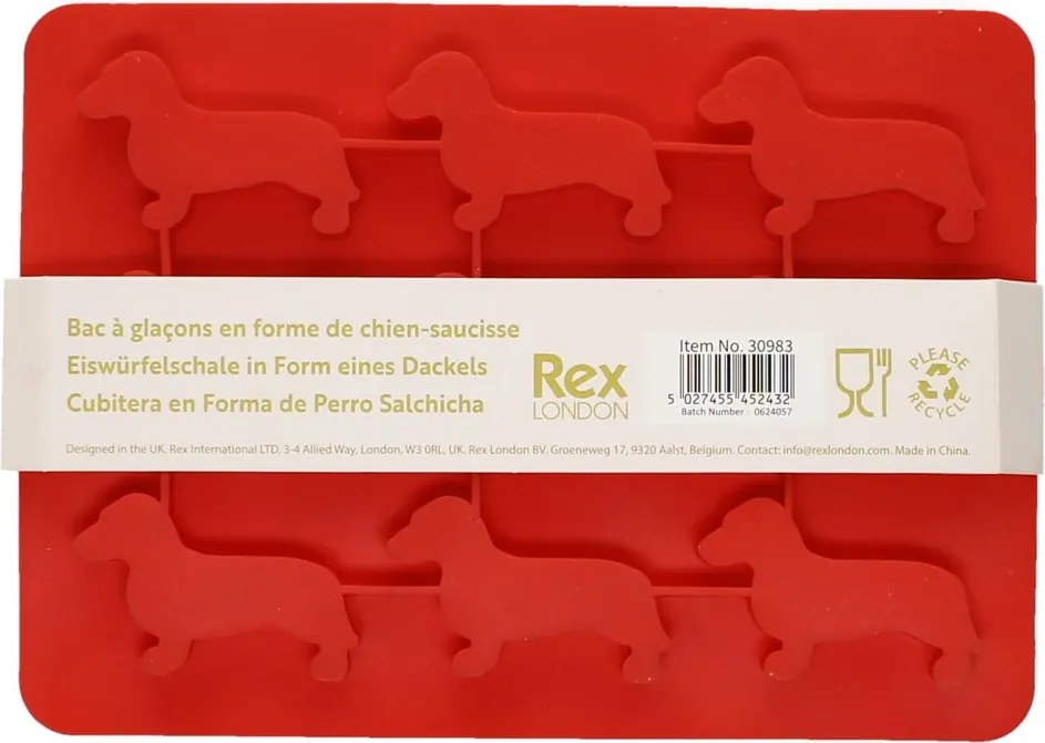 Silikónová forma na ľad Sausage Dog – Rex London