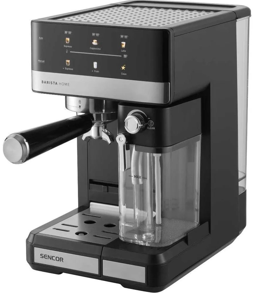 Sencor - Pákový espresso kávovar 1350 W/230 V čierny/matný chróm
