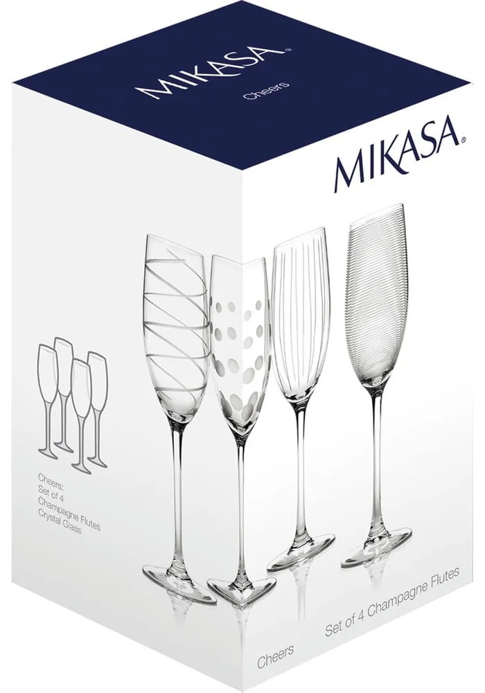 Poháre na sekt v súprave 4 ks 250 ml Cheers - Mikasa