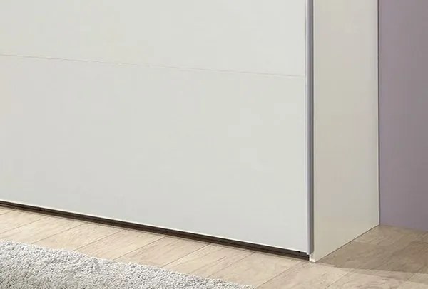 Šatníková skriňa Bert, 225 cm, biela
