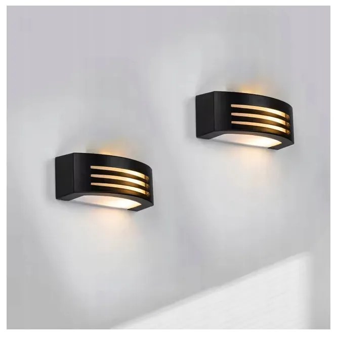 BERGE Vonkajšie nástenné LED svietidlo E27 fasádne