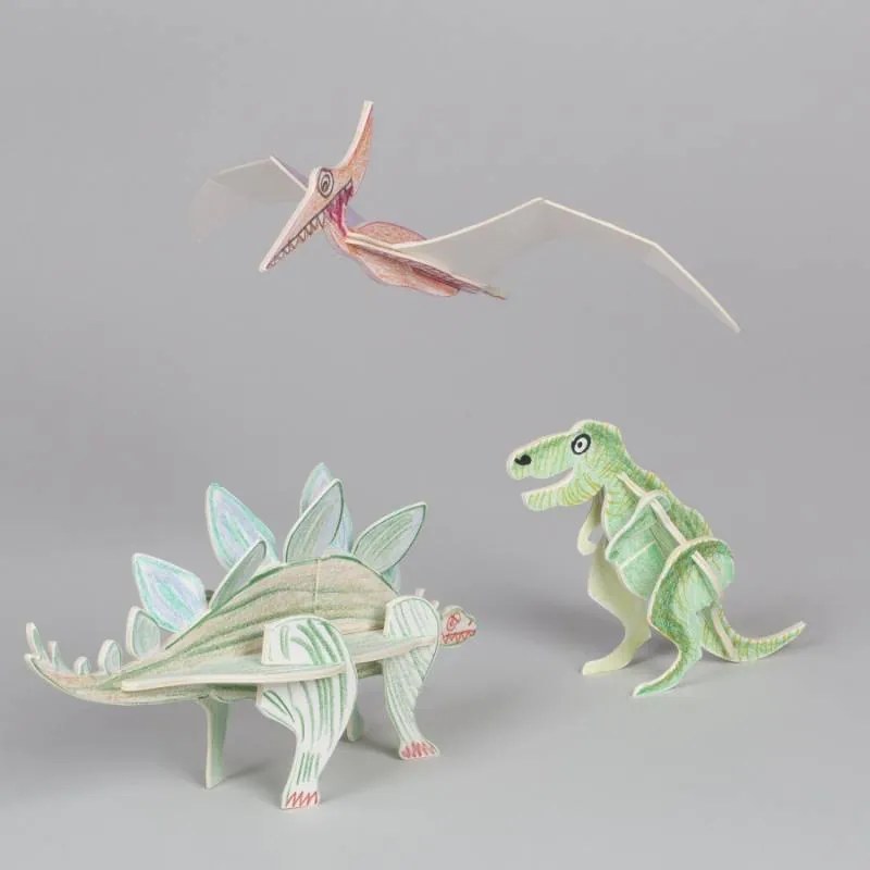 DECOLED A4 omalovánky skládačka dinosauří svět 2v1
