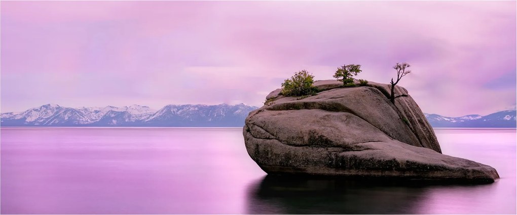Obraz kameňa v mori (120x50 cm)