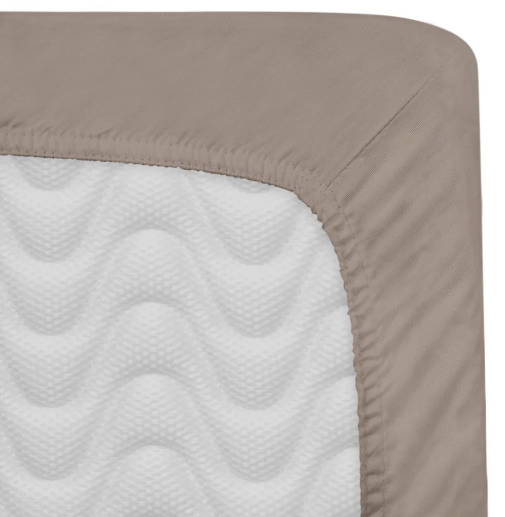 SATÉNOVÉ PRESTIERADLO 041 200X220 CM TMAVOBÉŽOVÉ