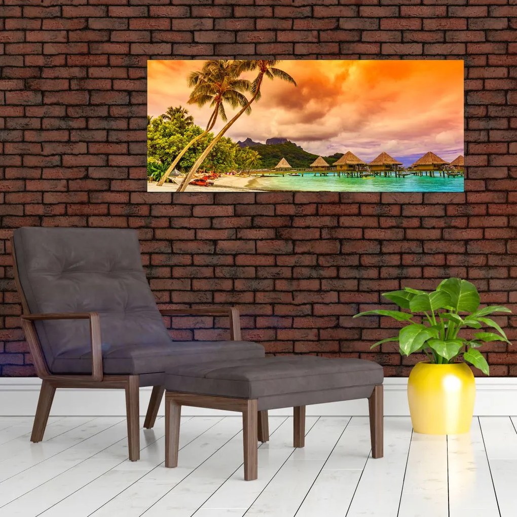 Obraz - Ostrov Bora Bora (120x50 cm)