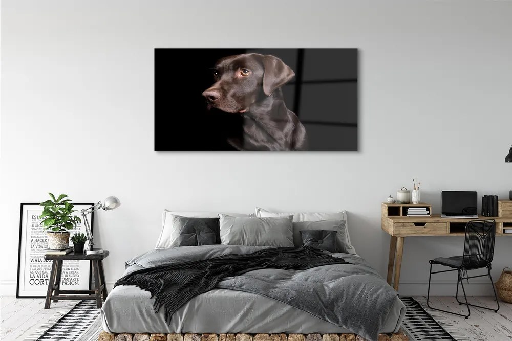 Obraz na akrylátovom skle Hnedý pes 140x70 cm
