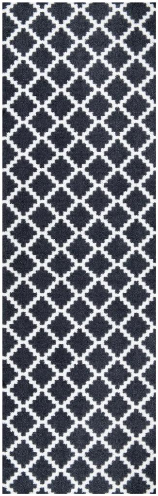 Zala Living - Hanse Home koberce Protišmykový behúň Home Black White 103156 - 50x150 cm
