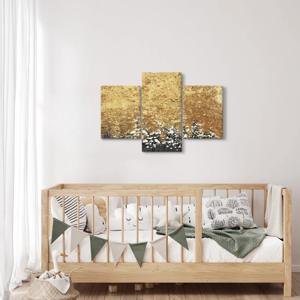 Obraz - Zlatá štruktúra N⁰3 (90x60 cm)