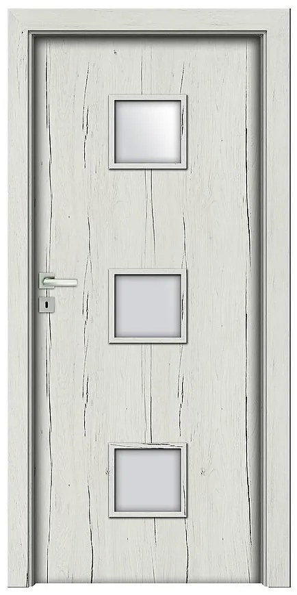 Dvere vnútorné Salerno 4 80P dub snežný