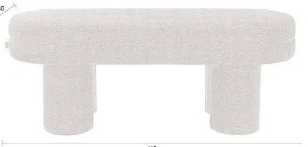 Hnedá lavica z textílie buklé Fern – Dutchbone