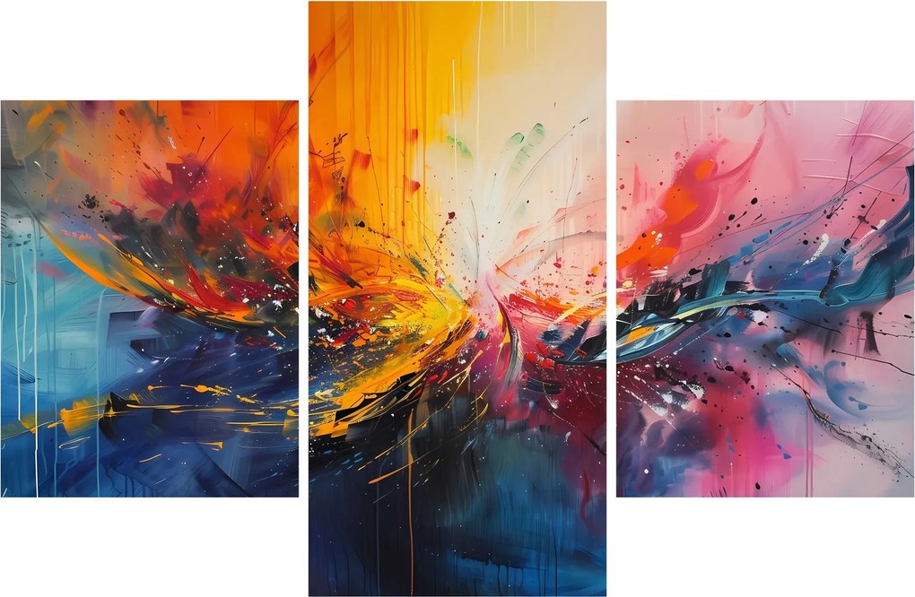 Obraz - Farebná abstrakcia (90x60 cm)